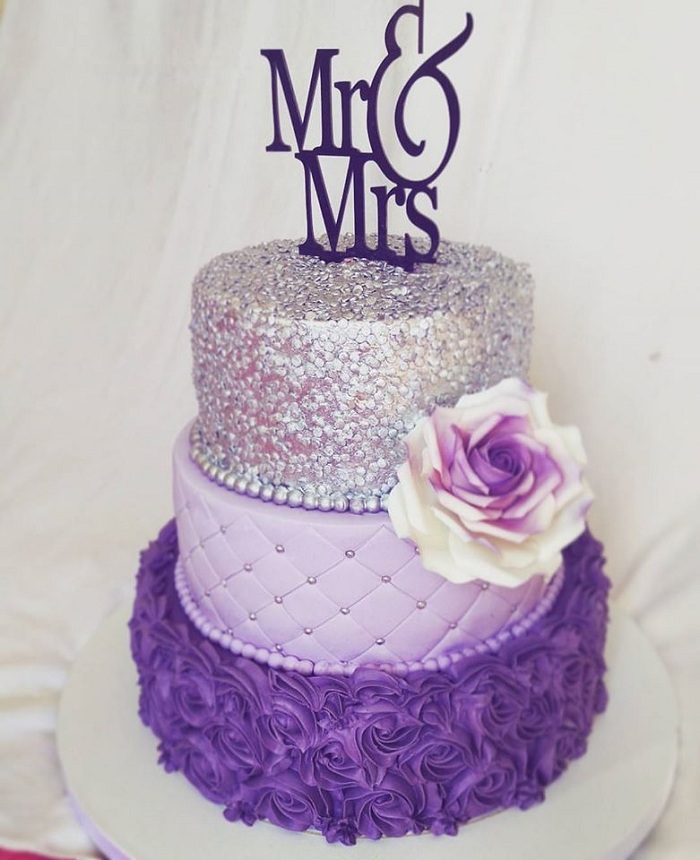 wedding-cake-purple-theme