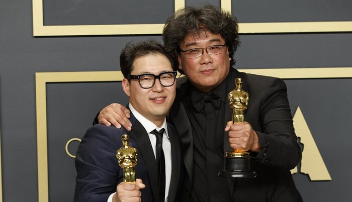 Oscars_2020_Best_Writing_Screenplay_PARASITE_Bong Joon Ho_and_Han Jin Won