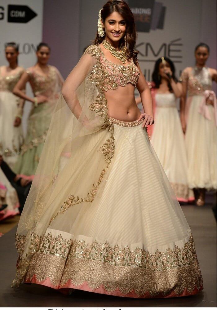 Bollywood-Style-Ileana-D-Cruz-Net-Lehenga-In-Off-white-Colour-verbena