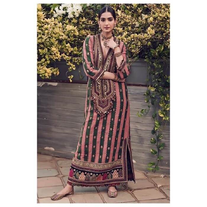 Sonam kapoor ahuja kurta unconventional kurta Verbena Shaadidukaan